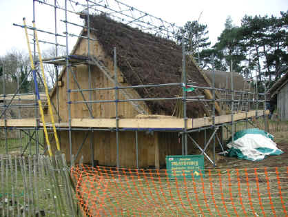 House being thatched