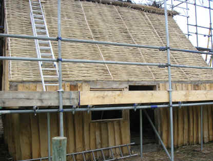 House being thatched