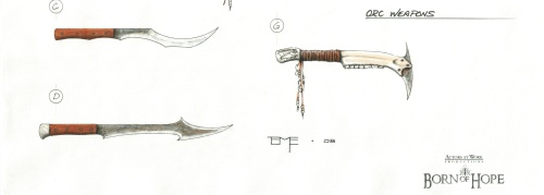 Orc weapon concept art