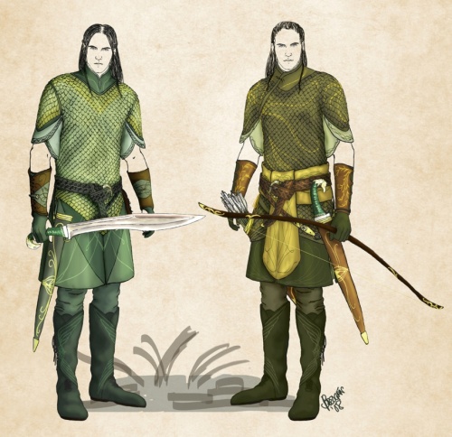 Elf armour concept art